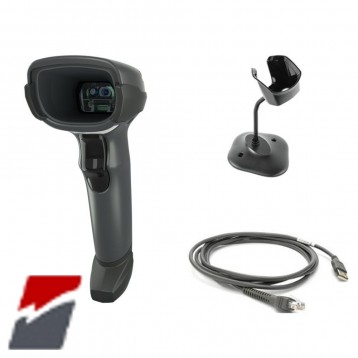 Zebra DS4608-HD - 2D USB Barcode-Lesegerät-Kit mit Halterung und Kabel